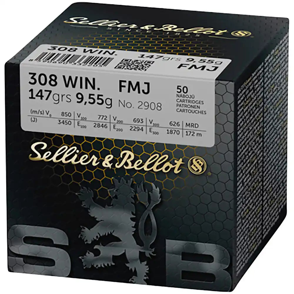 Sellier & Bellot .308 Win. Vollmantel 9,5g/147grs.
