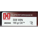 HORNADY Superformance Intl. .308 WIN165GR CX 20 St.