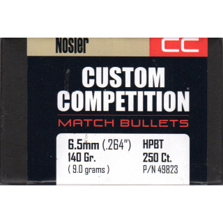 Nosler CC 6,5mm, 140gn BTHP Match, 250 St.