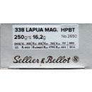 S&B .338 Lap. Mag. SMK HPBT 250 gn, 10 St.