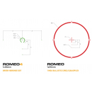 SigSauer ROMEO 4H Red Dot 1x20mm grau, Ballistic Circle Dot